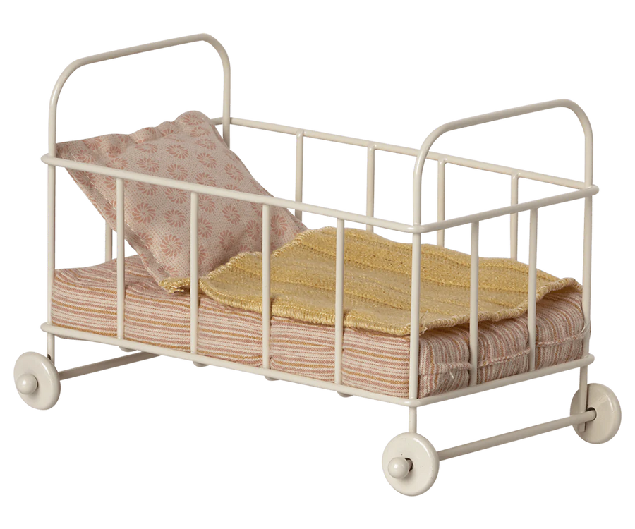 Maileg- Cot Bed, Micro, Rose