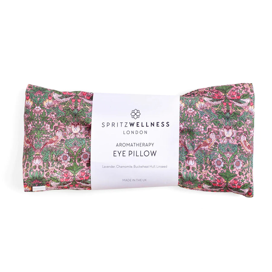 Spritz Wellness - Aromatherapy Liberty Print Eye Pillow - Strawberry Thief Pink