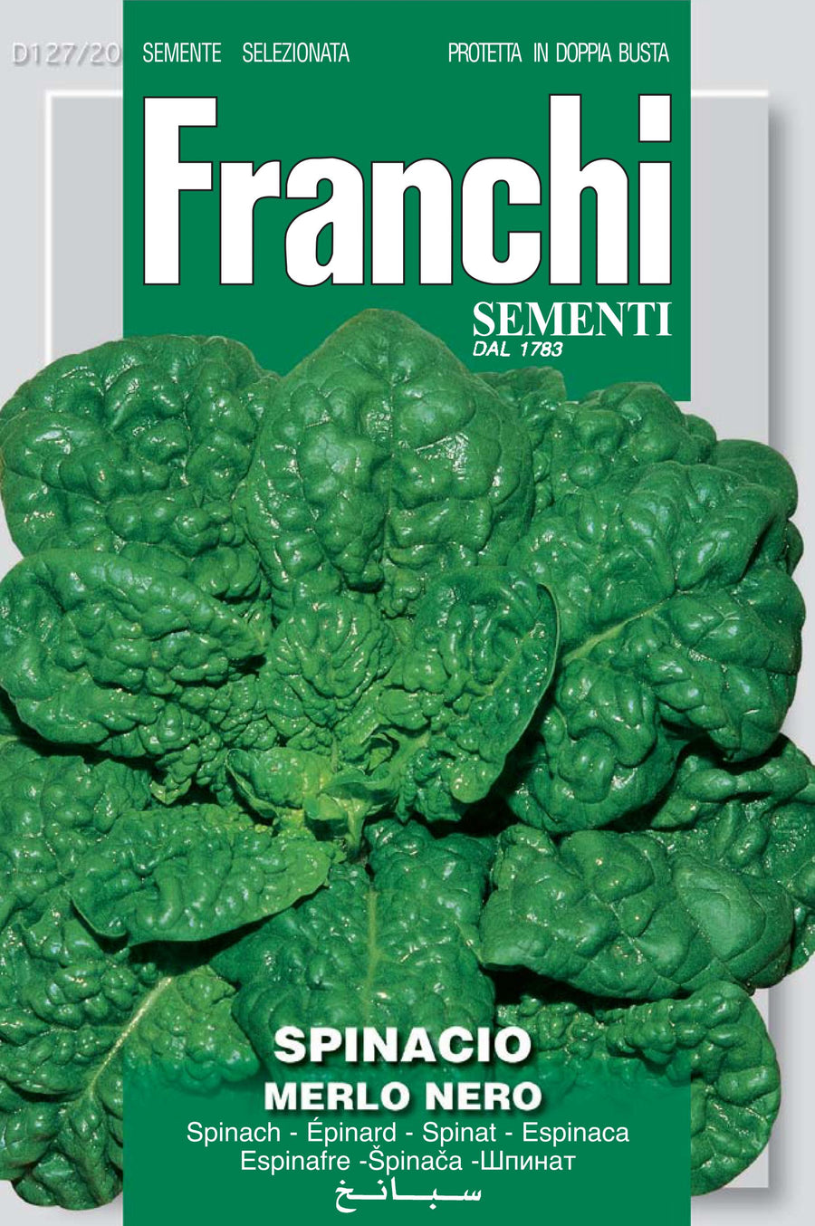 Franchi Spinach 'Merlo Nero' Seeds