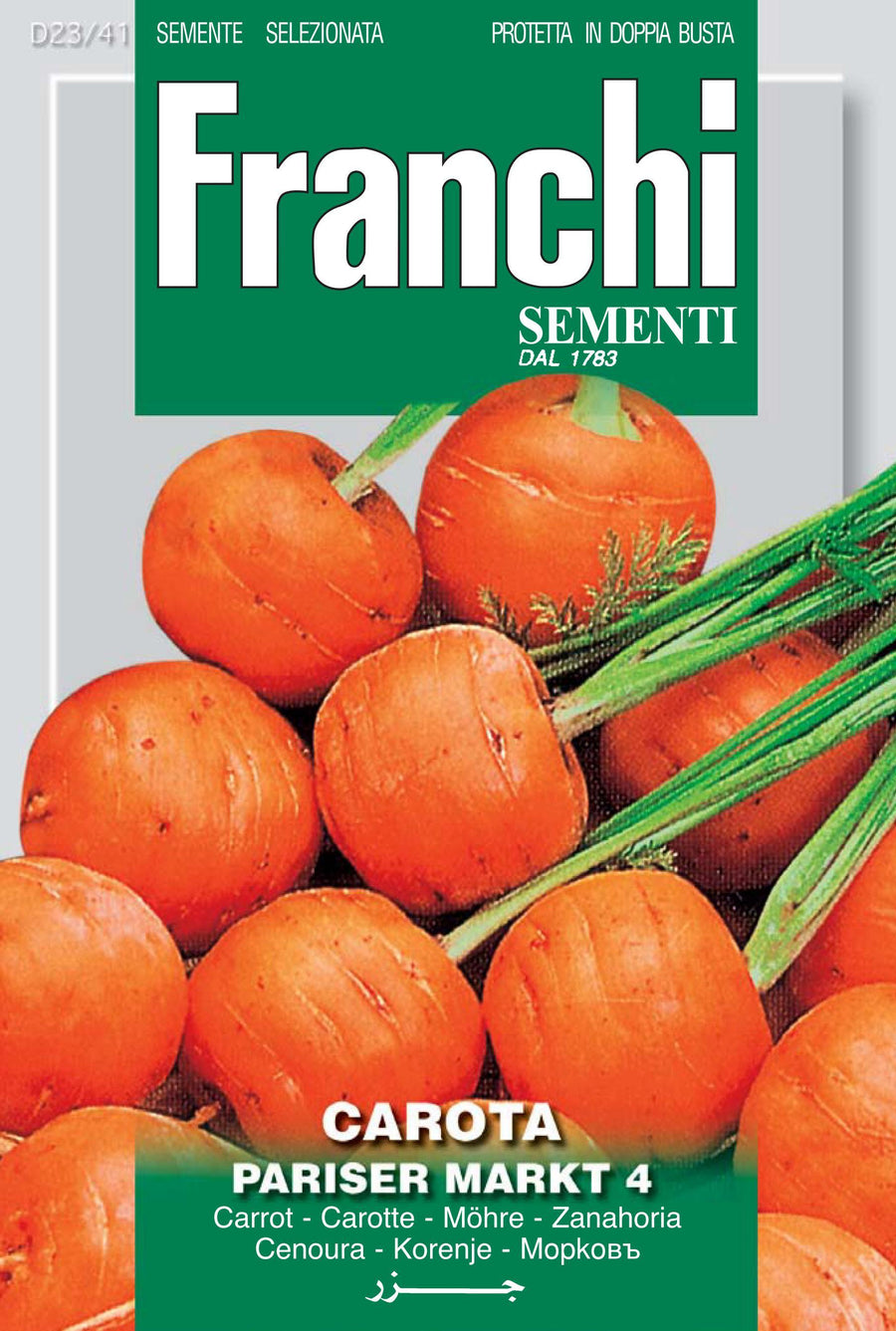 Franchi Carrot 'Parisien Market' Seeds