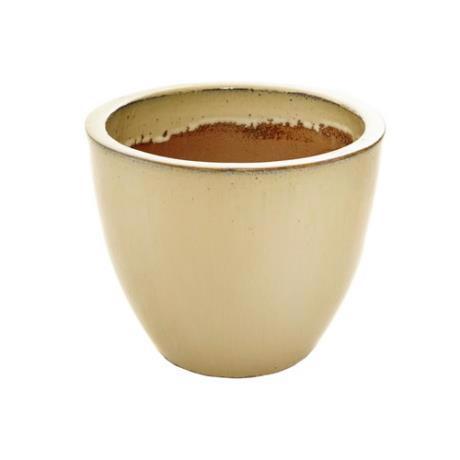 The Pot Company - Glazed Ceramic Classic Egg Pot "Cream" 450mm X 430mm