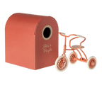 Maileg - Abri a Tricycle, Mouse / Coral