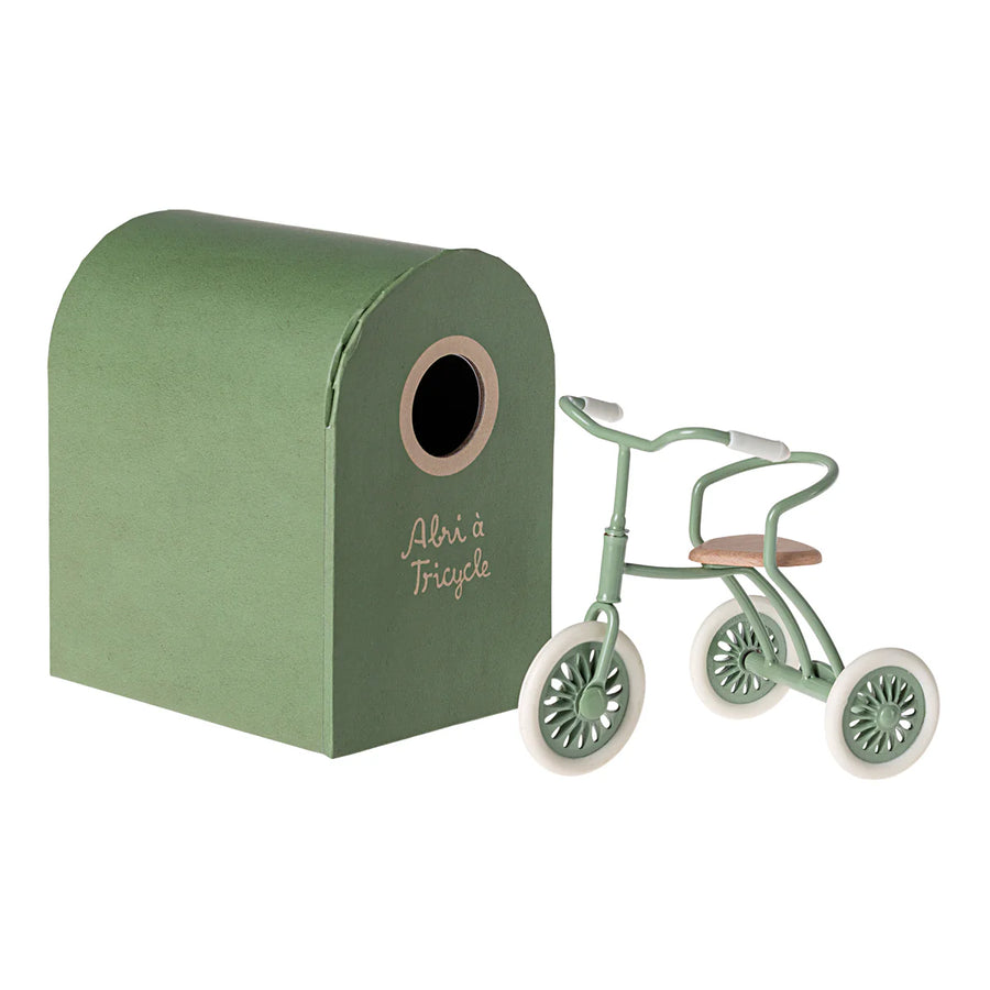 Maileg - Abri a Tricycle, Mouse / Green