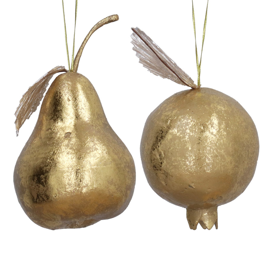 Pale Gold Sequin Apple/Pear Dec, 2as .