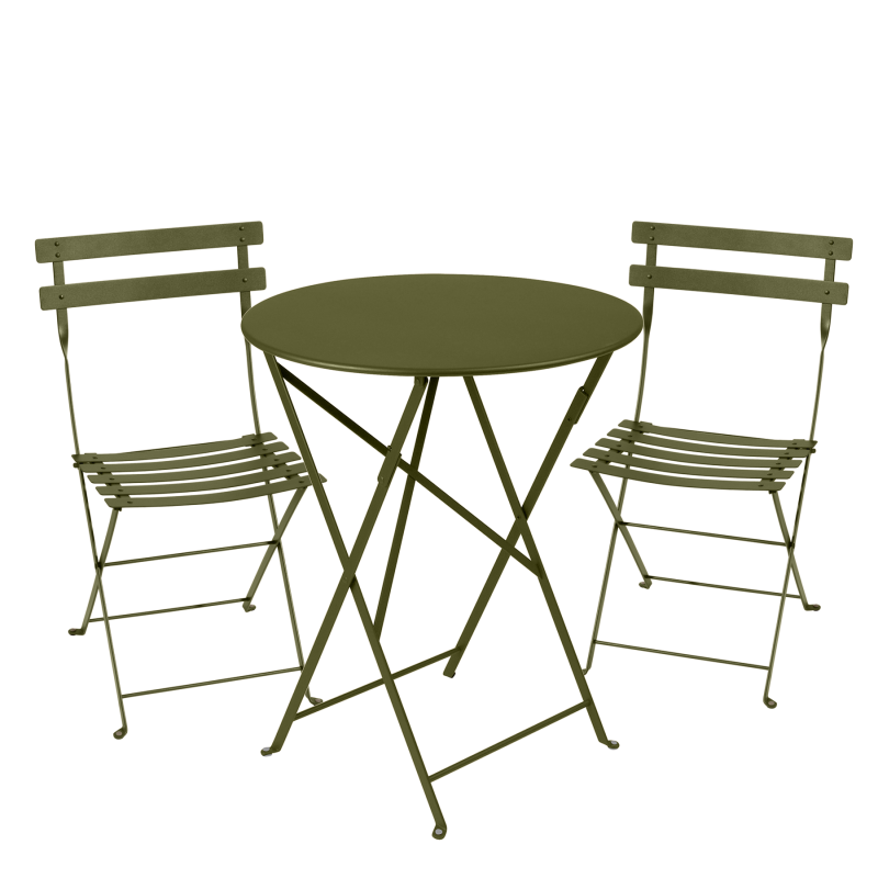 Fermob -  Bistro Set in Pesto - 60cm Table and 2 Chairs