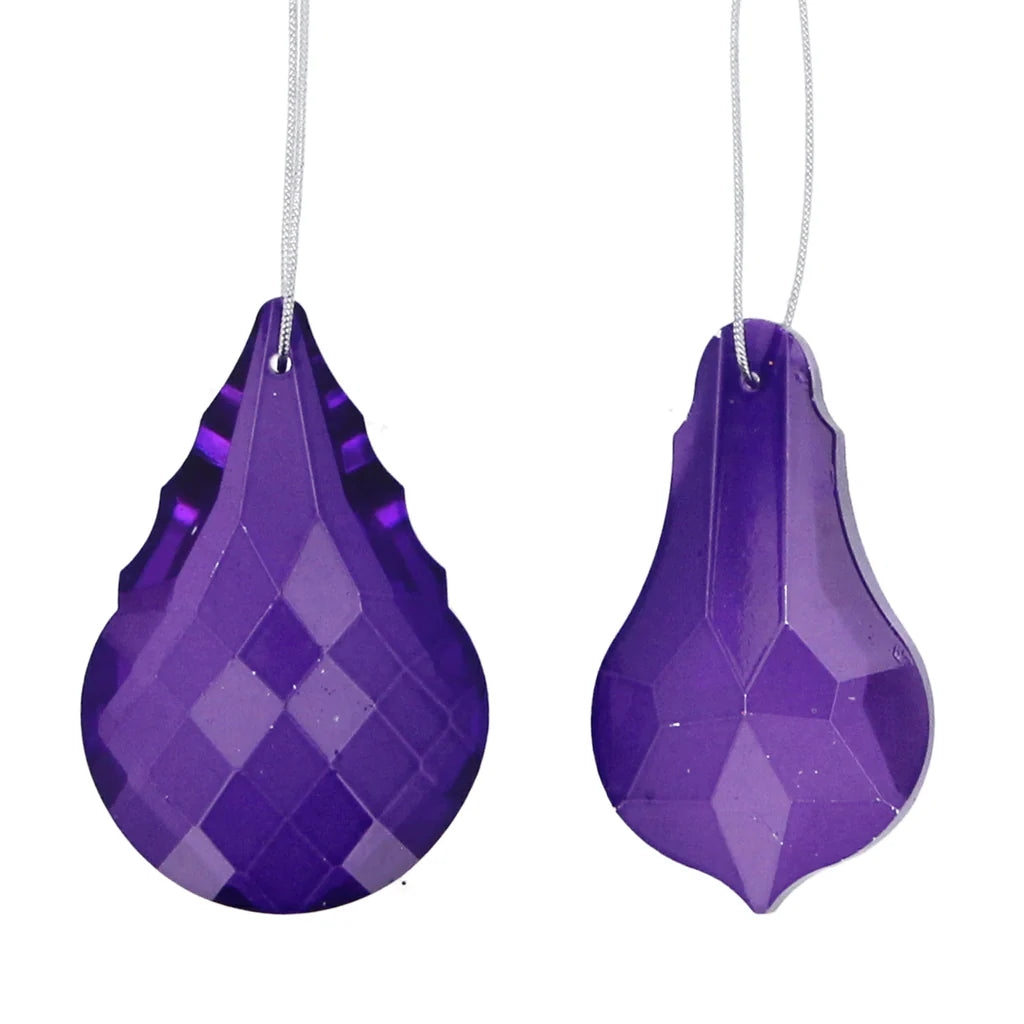 Purple Glass Pendant Dec, 2as .
