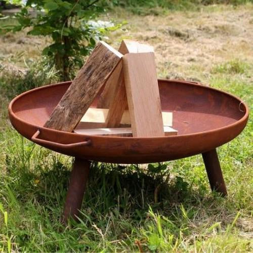 The Pot Company Spark Fire Pit with Legs 60cm Rust
