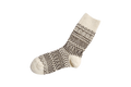 Nishiguchi Kutsushita - Wool Jacquard Socks / Oatmeal - Medium