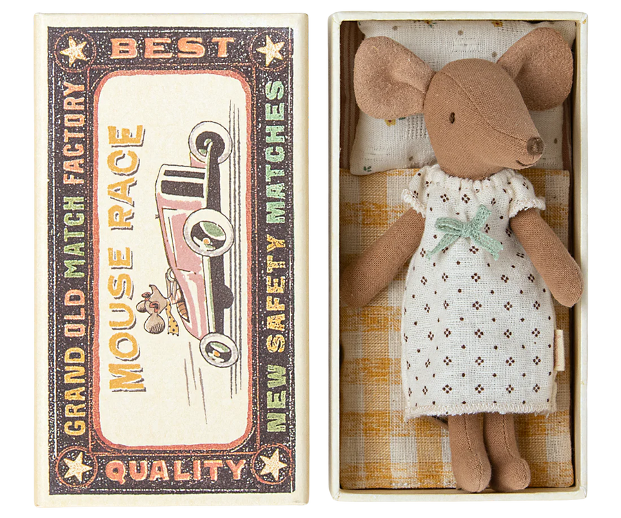 Maileg- Big Sister Mouse in Matchbox/ Night Dress