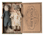 Maileg - Grandma & Grandpa Mice in Cigarbox