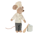 Maileg - Chef mouse with Soup pot & Spoon / Big brother