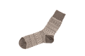 Nishiguchi Kutsushita - Wool Jacquard Socks / Grey - Large