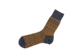 Nishiguchi Kutsushita - Wool Jacquard Socks / Navy - Medium
