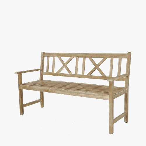 Pacific - Cambridge Light Teak Outdoor 3 Seater Bench