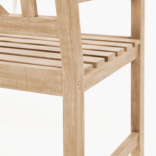 Pacific - Cambridge Light Teak Outdoor 3 Seater Bench