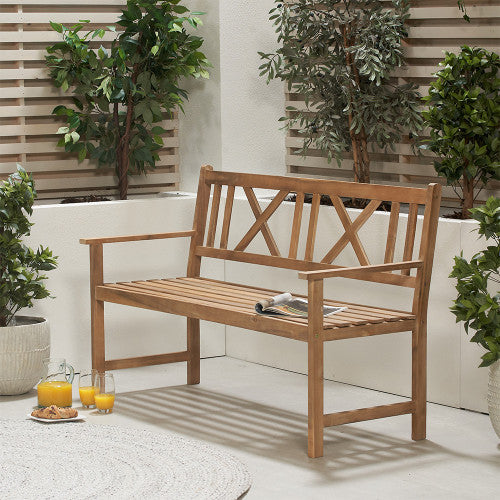 Pacific - Cambridge Light Teak Outdoor 3 Seater Bench