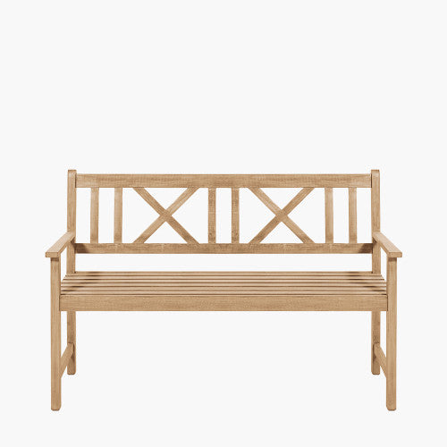 Pacific - Cambridge Light Teak Outdoor 3 Seater Bench