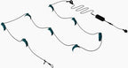 Fermob- Hoop String Lights L1200cm - Acapulco Blue