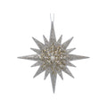 Gold/Silver Sparkle/Acrylic Bethlehem Star Dec .