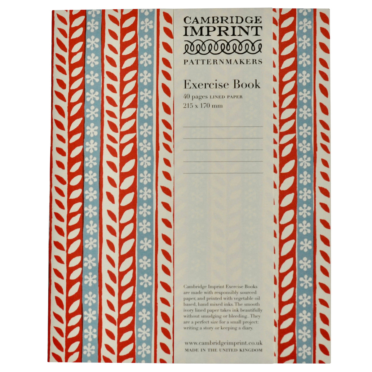 Cambridge Imprint Exercise Book Merry Christmas Red and Blue