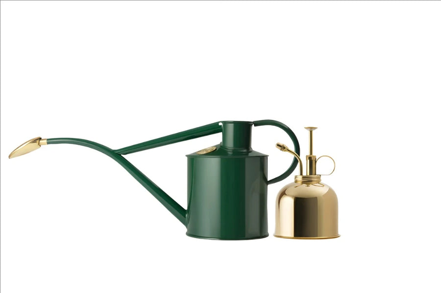 Haws- Green Rowley Ripple &  Brass Smethwick Spritzer Gift Set