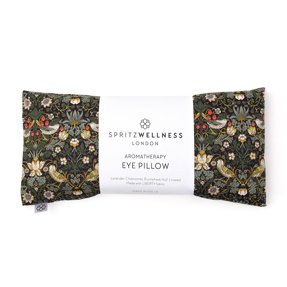 Spritz Wellness - Aromatherapy Liberty Print Eye Pillow - Dark Green : Scented