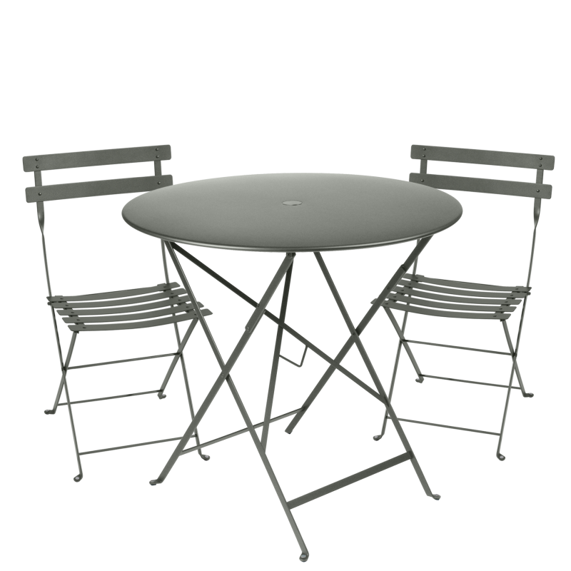 Fermob -  Bistro Set in Rosemary - 77cm Table and 2 Chairs