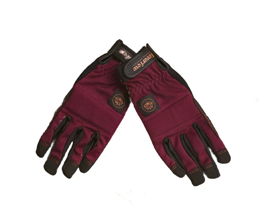 Feverfew- Women's Gardening Gloves/ Plum