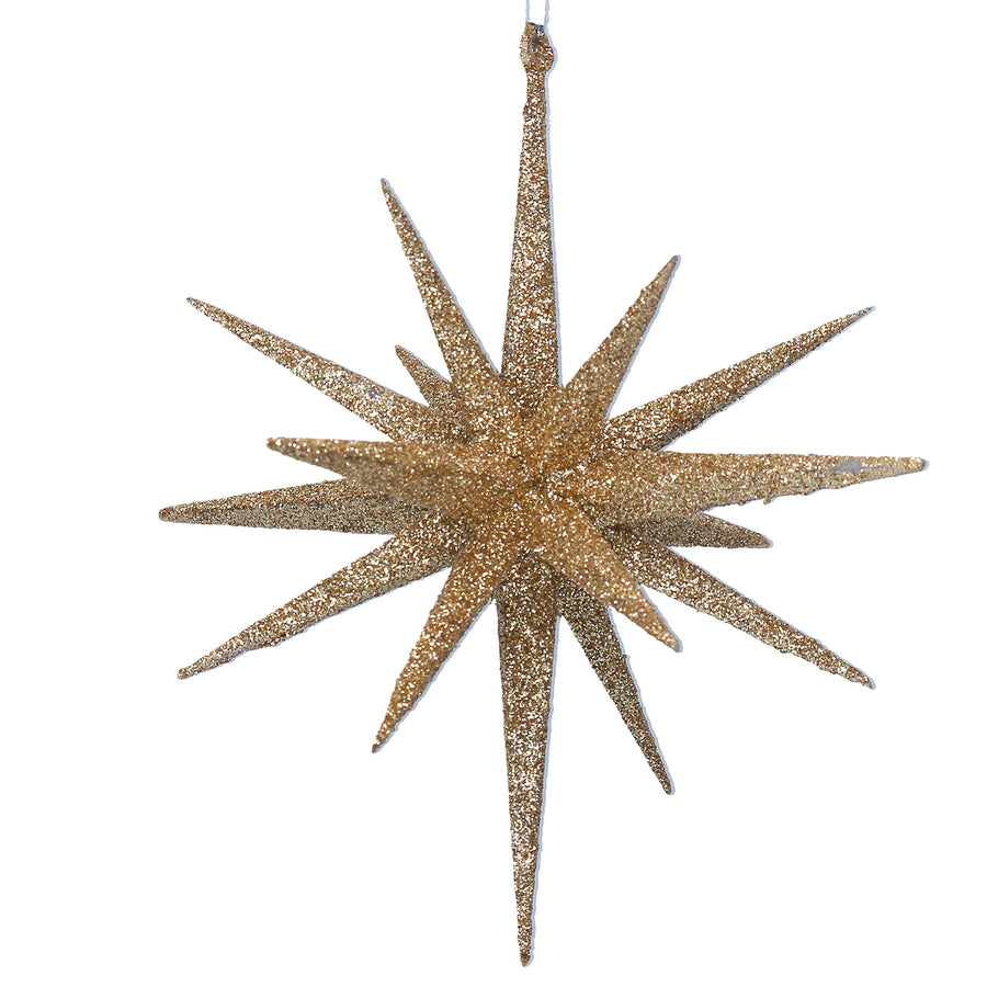 Gold Sparkling Bethlehem Star Dec .