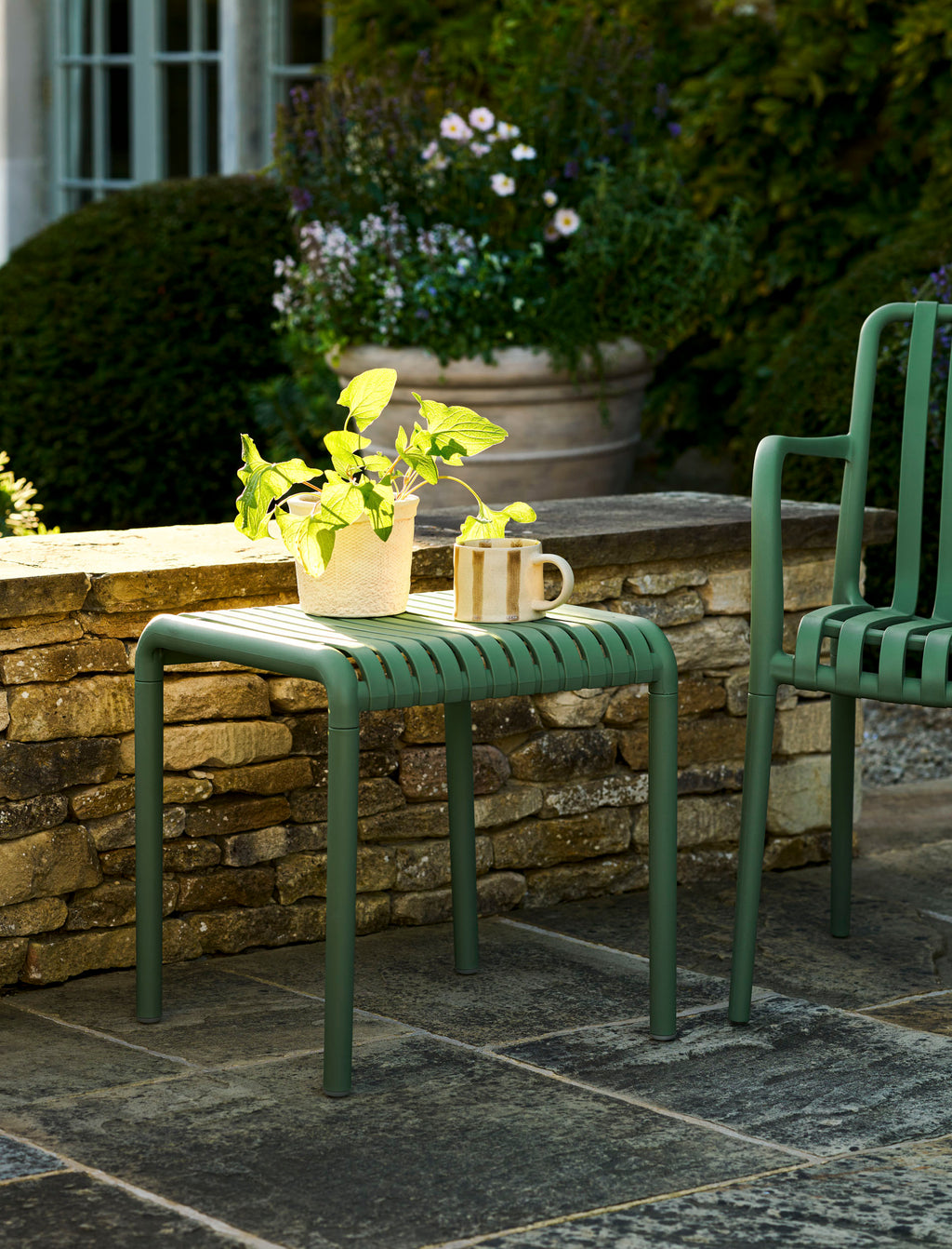 Garden Trading - Edgeworth Armchairs & Side Table Set / Forest Green