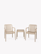 Garden Trading - Edgeworth Armchairs & Side Table Set / Clay