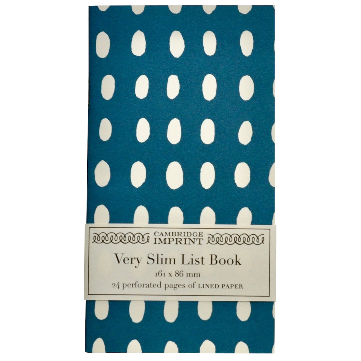 Cambridge Imprint - Very Slim List Book / Bean Kingfisher