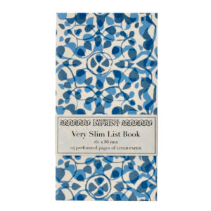 Cambridge Imprint - Very Slim List Book/Dappled Blue