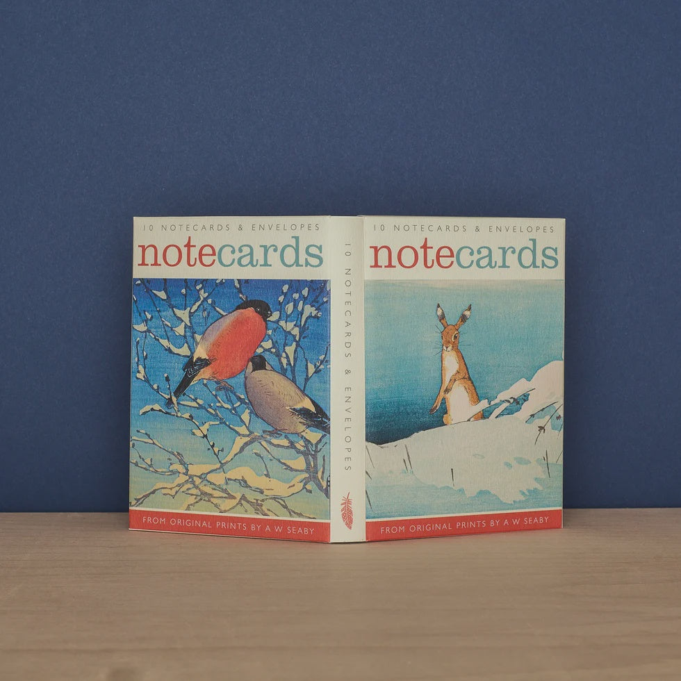 Art Angels - Hares & Bullfinches Notecards by A W Seaby