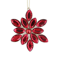 Red Jewel Snowflake (12x11x1cm)