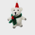 Amica - Mini Polar Bear with Holly Scarf