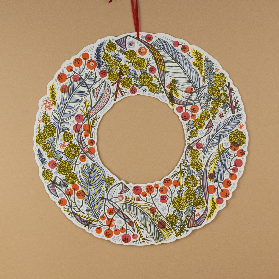 Art Angels - Advent Wreath by Angie Lewin