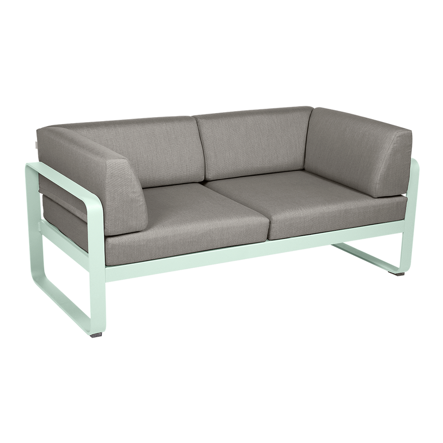 Bellevie 2 Seater Club Sofa - Grey Taupe Cushions