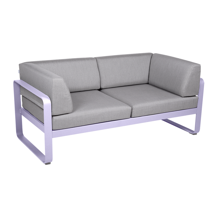 Bellevie 2 Seater Club Sofa - Flannel Grey Cushions