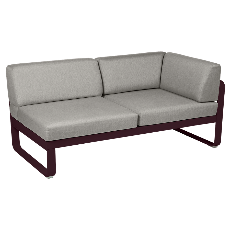 Bellevie 2 Seater Right Corner Module - Grey Taupe Cushions