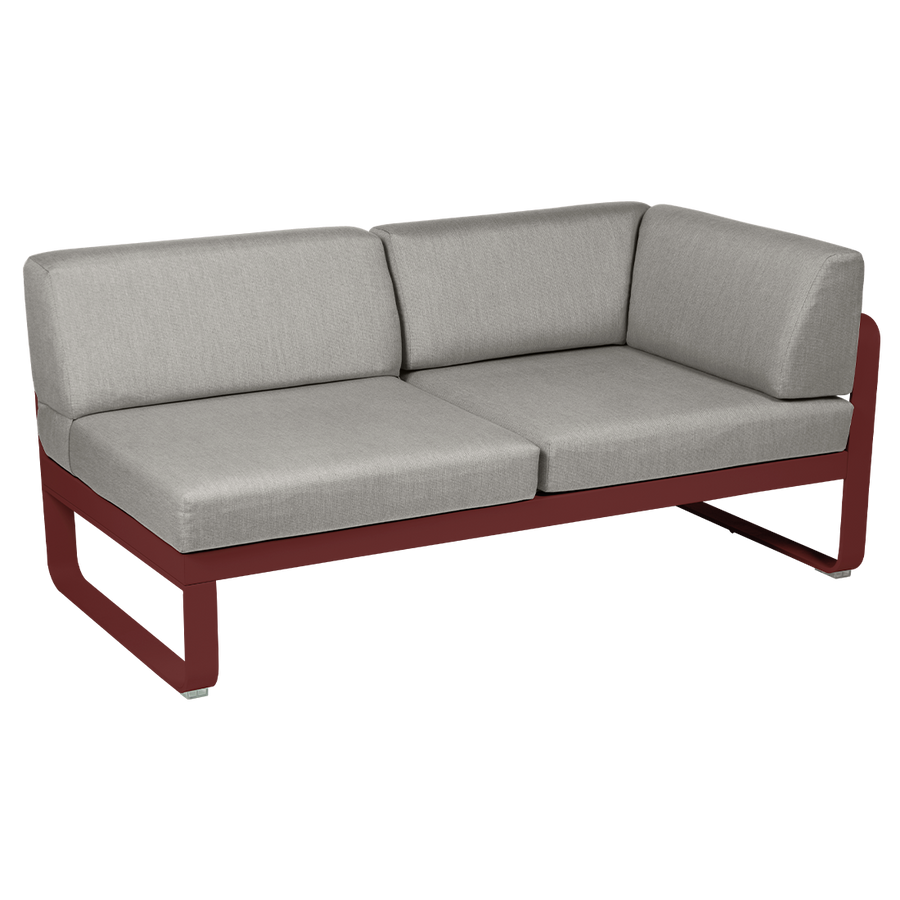 Bellevie 2 Seater Right Corner Module - Grey Taupe Cushions