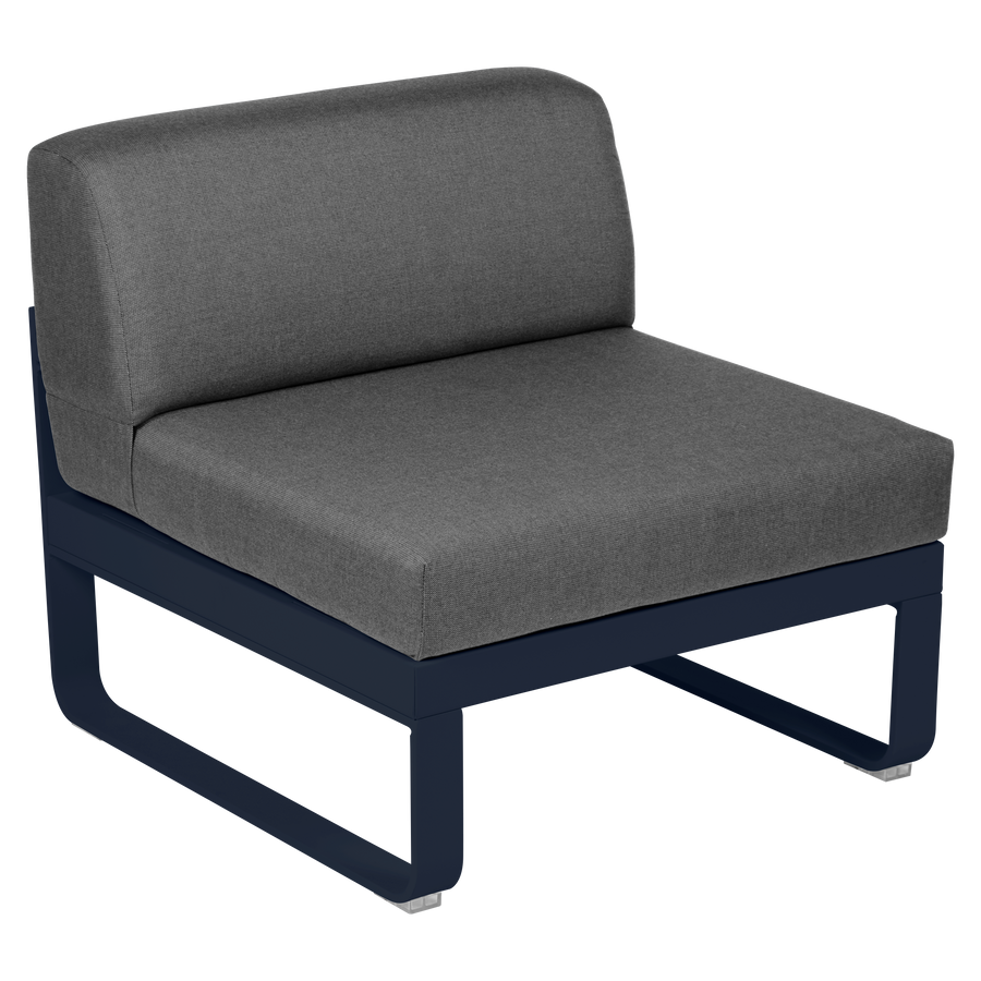 Fermob- Bellevie 1 Seater Central Module - Graphite Grey Cushions