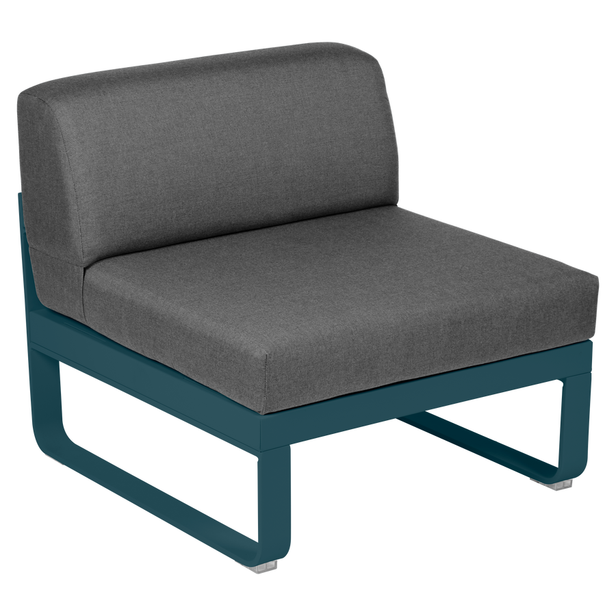 Fermob- Bellevie 1 Seater Central Module - Graphite Grey Cushions