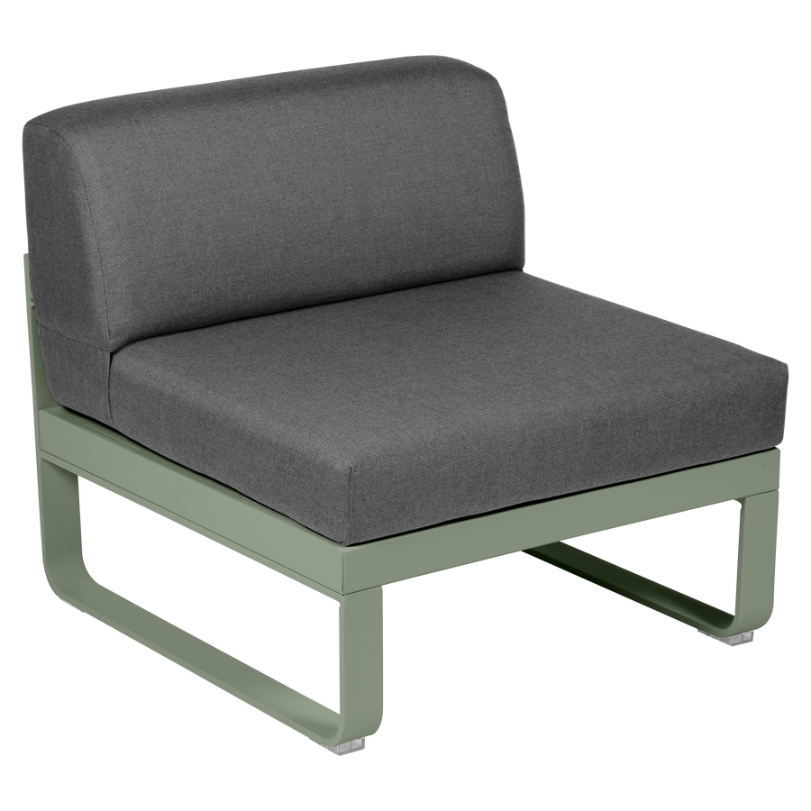 Fermob- Bellevie 1 Seater Central Module - Graphite Grey Cushions