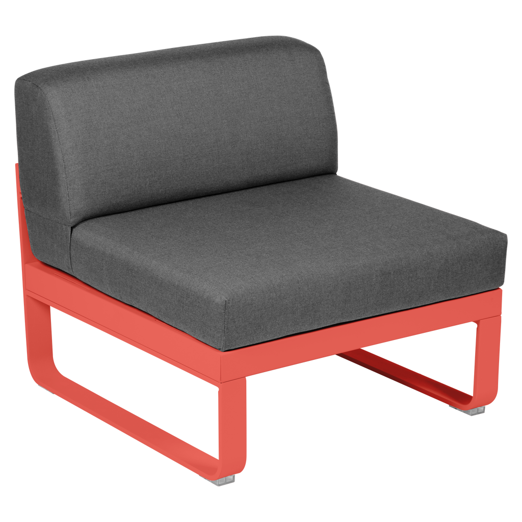 Fermob- Bellevie 1 Seater Central Module - Graphite Grey Cushions