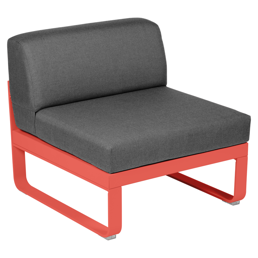 Fermob- Bellevie 1 Seater Central Module - Graphite Grey Cushions