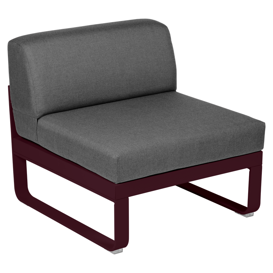Fermob- Bellevie 1 Seater Central Module - Graphite Grey Cushions