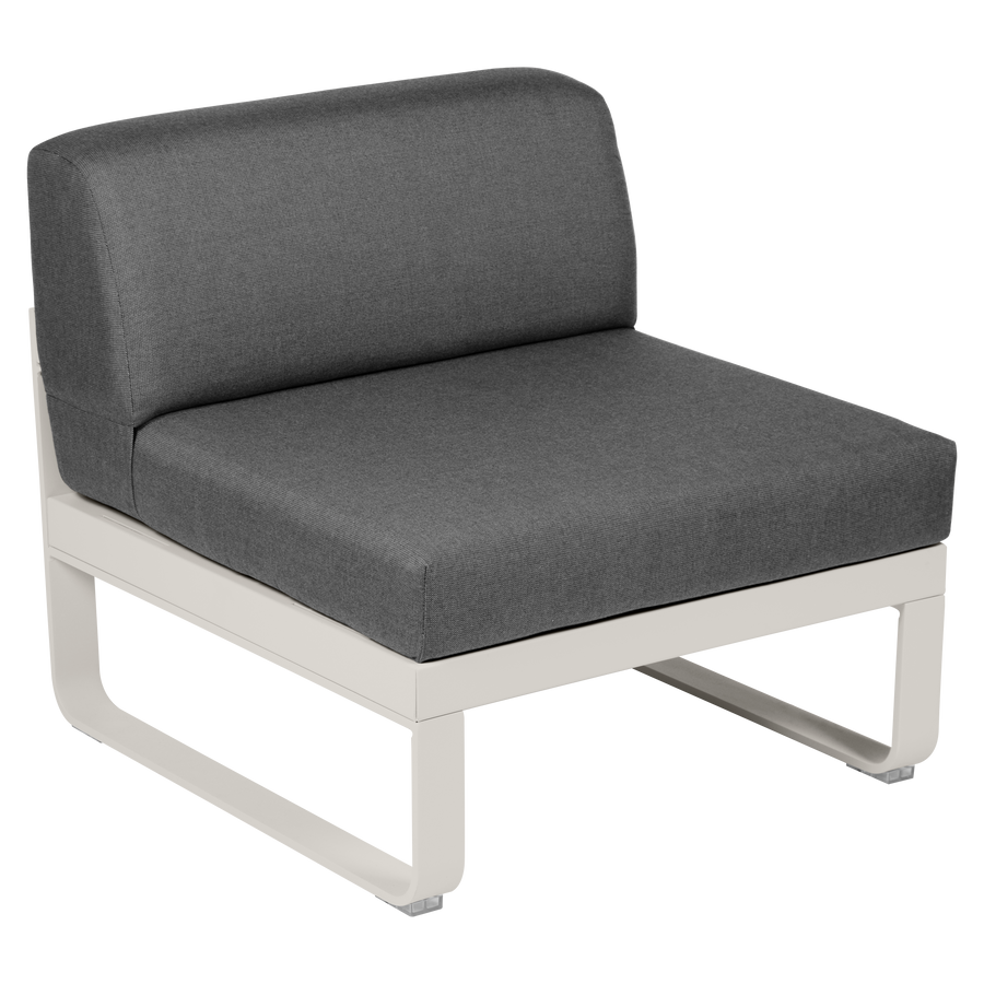 Fermob- Bellevie 1 Seater Central Module - Graphite Grey Cushions