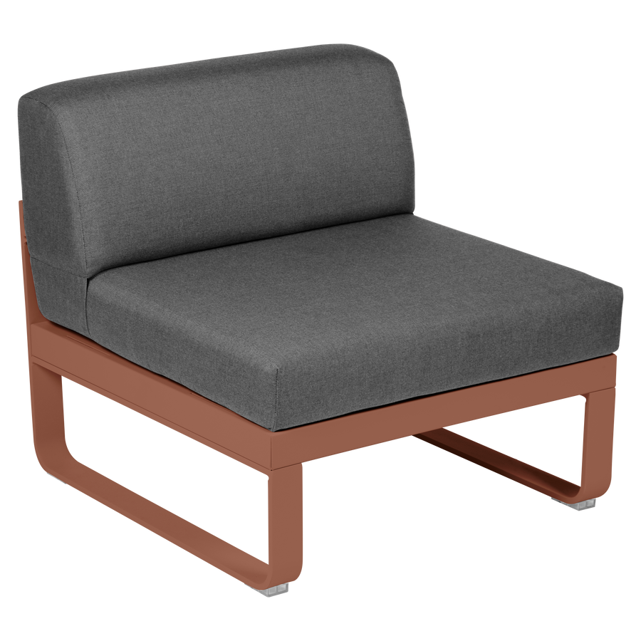 Fermob- Bellevie 1 Seater Central Module - Graphite Grey Cushions