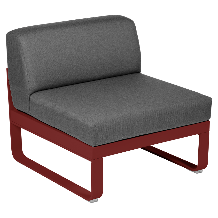 Fermob- Bellevie 1 Seater Central Module - Graphite Grey Cushions